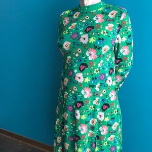 floral chuck on midi dress